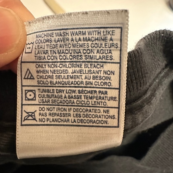 VINTAGE AAA Alstyle Black Rhinestone Skull Crossbone Graphic T-Shirt Y2K Biker L - Picture 9 of 9